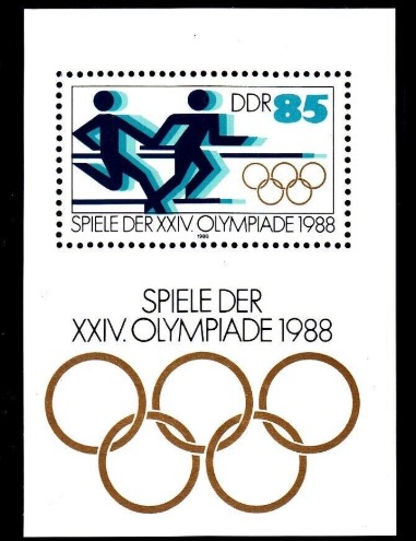 ALMANYA DDR 1988 Olimpiyat Oyunları - Seul, Güney Kore Blok