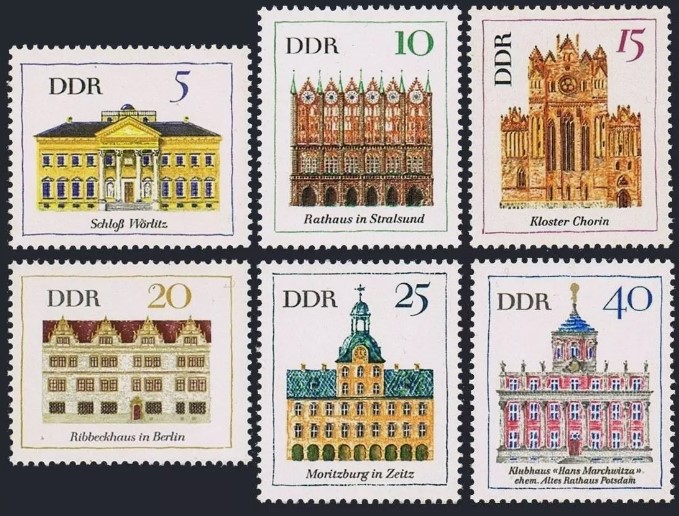 ALMANYA DDR 1967 Binalar Mimari