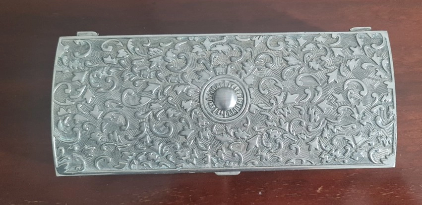 Metal Mücevher Kutusu İşlemeli, Büyük Boy
