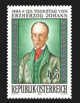 AVUSTURYA 1984 Arşidük Johann’ın Ölümünün 125. Yıldönümü