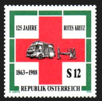 AVUSTURYA 1988 Kızıl Haç’ın 125. Yılı