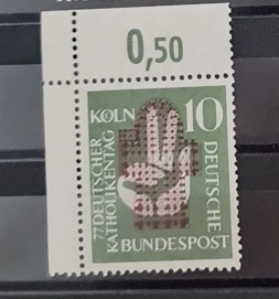 1956 Katolik Kongresi Köşe Mnh Pul