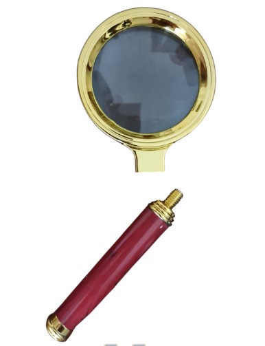BÜYÜTEÇ 60mm Çap 4X Optik Lens 