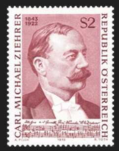 AVUSTURYA 1972 Carl Michael Ziehrer’in Ölümünün 50. Yıldönümü