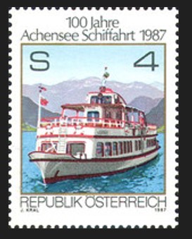 AVUSTURYA 1987 Achen Gölü’nde Deniz Taşımacılığının 100. Yılı