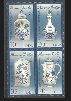 ALMANYA DDR 1989  Meissener Porselen’in 250. Yıldönümü