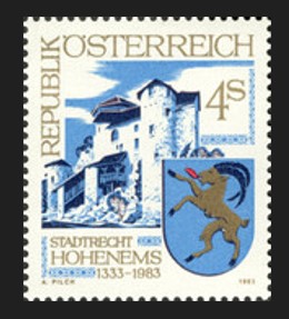 AVUSTURYA 1983 Hohenems’in 550. Yıldönümü