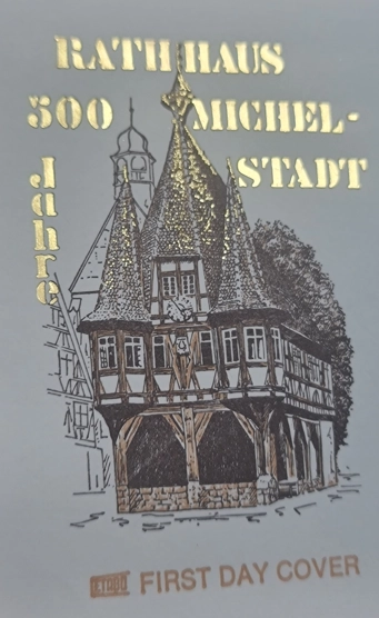 Almanya 1984 Michelstadt belediye binası FDC, Bonn