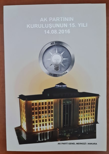 2016 AK PARTİNİN KURULUŞUNUN 15.YILI PORTFÖY