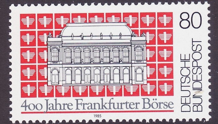 ALMANYA 1985 Frankfurt Menkul Kıymetler Borsasının 400. Yıldönümü