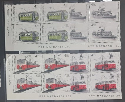 2022 NOSTALJİK ULAŞIM ARAÇLARI 4’LÜ BLOK MNH