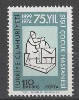 TÜRKİYE 1974 ŞİŞLİ ÇOCUK HASTANESİNİN 75.YILI MNH