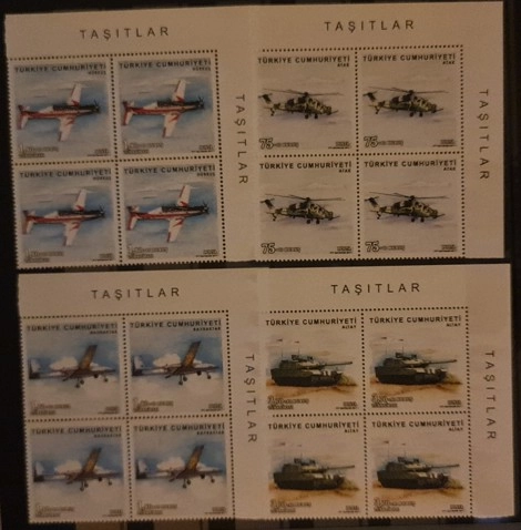 2017 TAŞITLAR MNH 4’LÜ KÖŞE MNH
