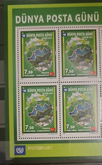 2022 DÜNYA POSTA GÜNÜ 4’LÜ MNH