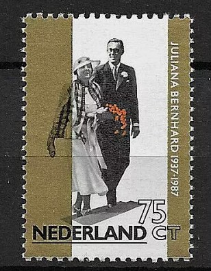 HOLLANDA 1987 Kraliçe Juliana ve Prens Bernhard’ın Altın Düğünü