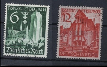 1939 Danzig ist Deutsch pulları: Damgalı Tam Seri