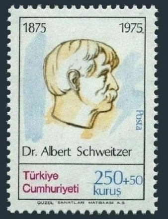 TÜRKİYE 1975 DR. ALBERT SCHWEİTZER’İN 100.YILI MNH