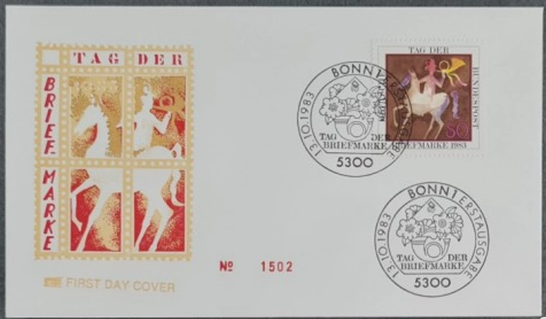 Almanya 1983 Pul Günü FDC, Bonn