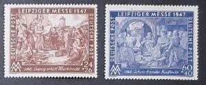 Almanya 1947 Leipzig Bahar Fuarı MNH