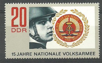 ALMANYA DDR 1971 15 YILLIK ULUSAL HALK ORDUSU
