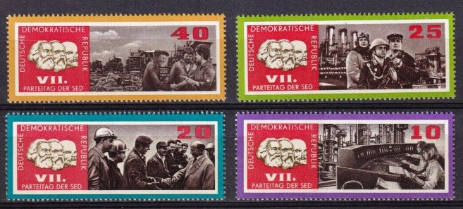 ALMANYA DDR 1967 SED Partisi’nin 7. Kongresi