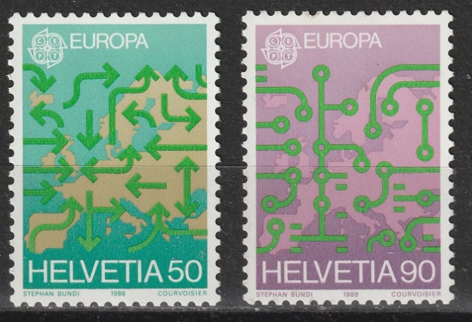 1988 İSVİÇRE EUROPA CEPT