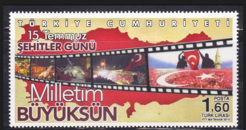 2016 15 TEMMUZ ŞEHİTLER GÜNÜ MİLLETİM BÜYÜKSÜN MNH