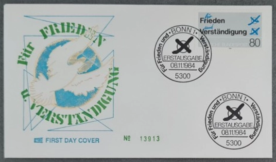 Almanya 1984 Barış ve anlayış için, Bonn, FDC