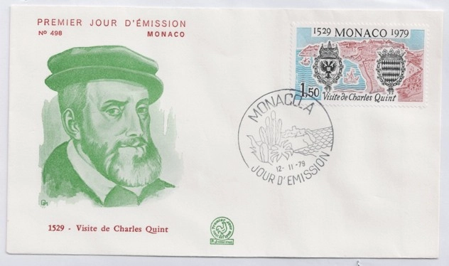 Monako 1979 İmparator V. Charles’ın Monako Ziyareti FDC