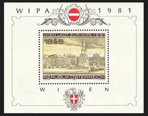 AVUSTURYA 1981 WIPA VİENNA BLOK