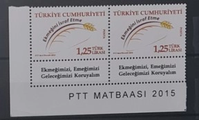 2015 EKMEK İSRAFININ ÖNLENMESİ 2’Lİ MNH