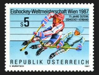 AVUSTURYA 1987 Buz Hokeyi Dünya Şampiyonası