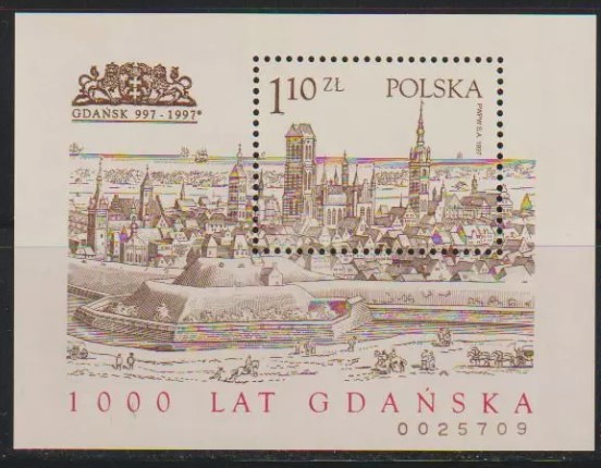 POLONYA 1997 Gdansk Kasabasının 1000. Yılı Blok