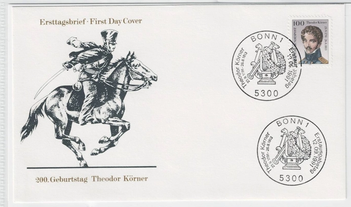 Almanya 1991 Teodor Köhner FDC