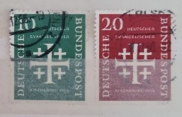 1956 Evanjelik Kilise Günü Damgalı Tam Seri