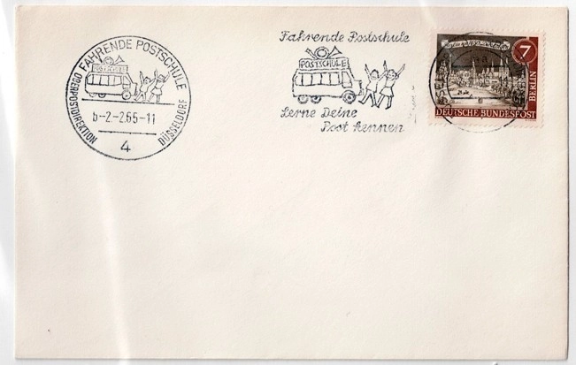Almanya 1950’ler – Fahrende Postschule Özel Zarf