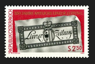 AVUSTURYA 1980 Linz Resmi Gazetesi’nin 350. yılı