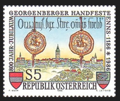 AVUSTURYA 1986 Georgenberger Handfeste’nin 800. Yıldönümü