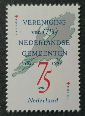 HOLLANDA 1987 Belediye Ulusal Birliği’nin 75. Yıldönümü