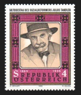 AVUSTURYA 1986 Julius Tandler’in Ölümünün 50. Yıldönümü