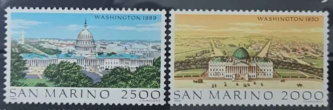 SAN MARİNO 1989  Dünya Pul Fuarı Washington