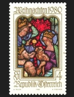 AVUSTURYA 1980 CAM SANATI YILBAŞI TASVİRİ