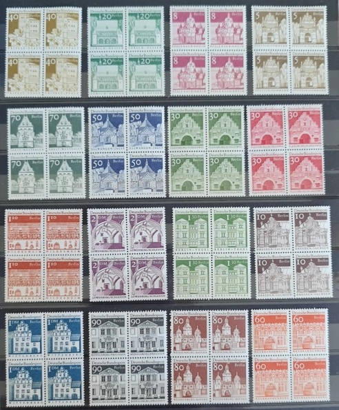ALMANYA BERLİN 1966, BİNALAR, YAPILAR 4 LÜ BLOK