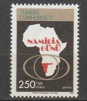 TÜRKİYE 1975 NAMİBİA GÜNÜ MNH
