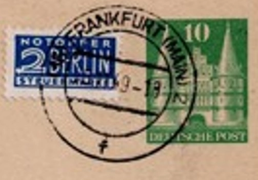 1948–1950’ler Almanya – El Yazılı Kartpostallar Serisi (Ön & Arka Yüz)