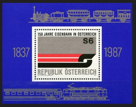 AVUSTURYA 1987 Avusturya Demiryolunun 150. Yılı