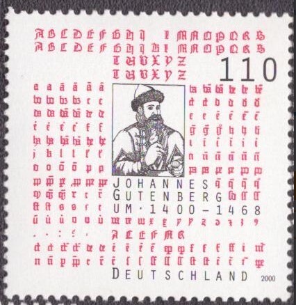 ALMANYA 2000 JOHANNES GUTENBERG