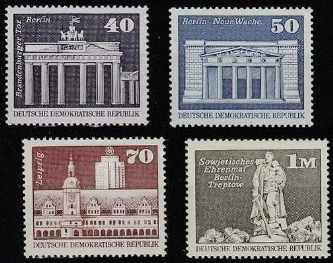 ALMANYA DDR 1973 BİNALAR - MİMARİ