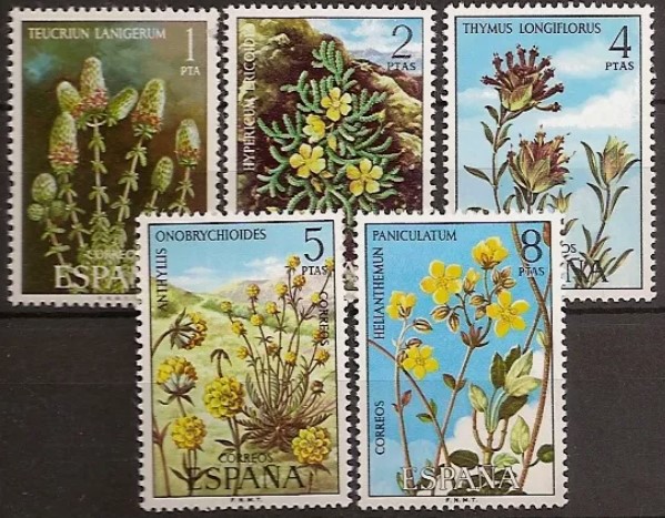 İSPANYA 1975 FLORA, ÇİÇEKLER