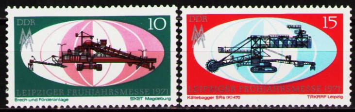 ALMANYA DDR 1971 Leipzig Bahar Fuarı